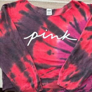Victoria’s Secret PINK cropped zebra sweatshirt